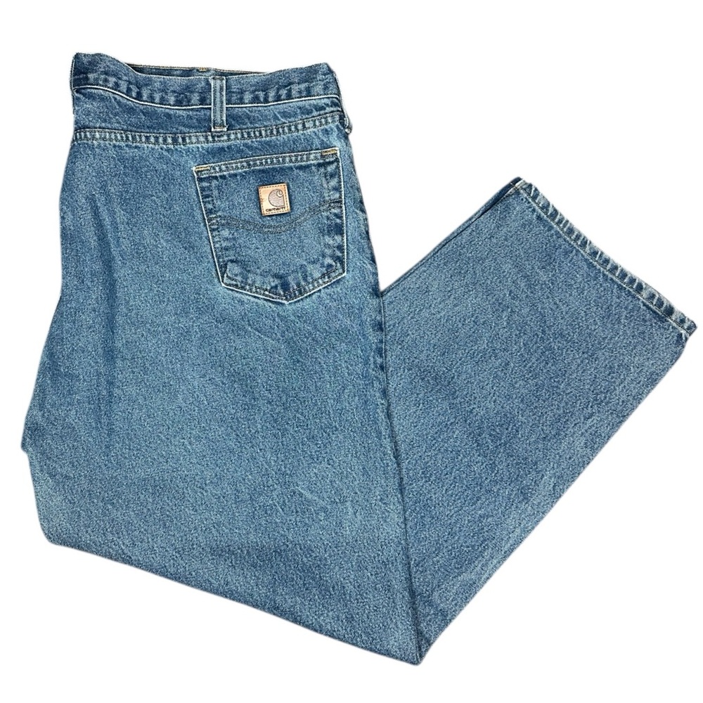 Carhartt Relaxed Fit Straight Leg Denim Mens Jeans Blue B460 Size 48 X 30